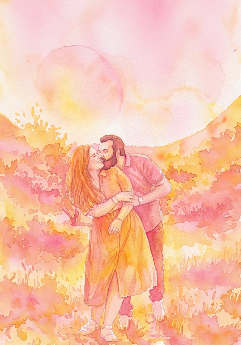Éloïse et Clément, aquarelle